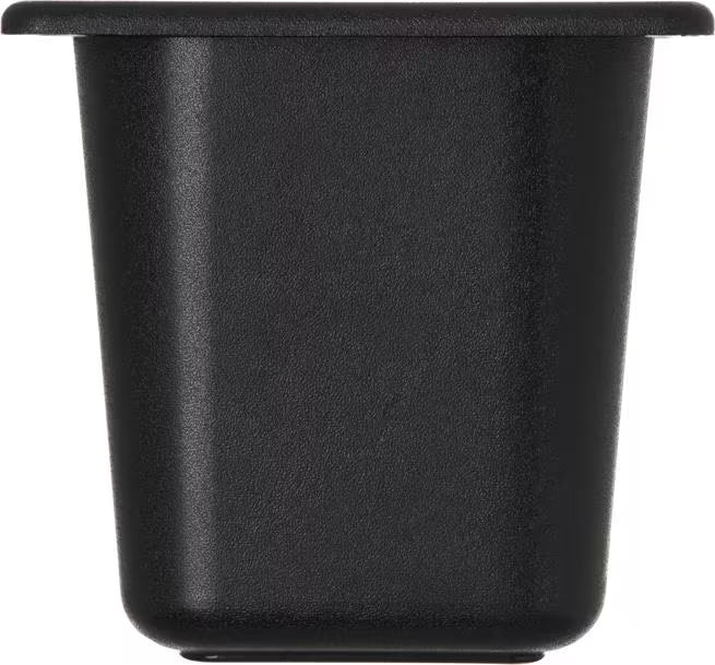 Keep cold foods safely chilled with the One Sixth Size Black Coldmaster Deep Food Pan 1 Quart CM110403. This insulated gel filled food pan maintains temperatures for up to 8 hours without ice and is ideal for condiments, toppings, sauces, salad bars, restaurants, buffets, and commercial kitchens.