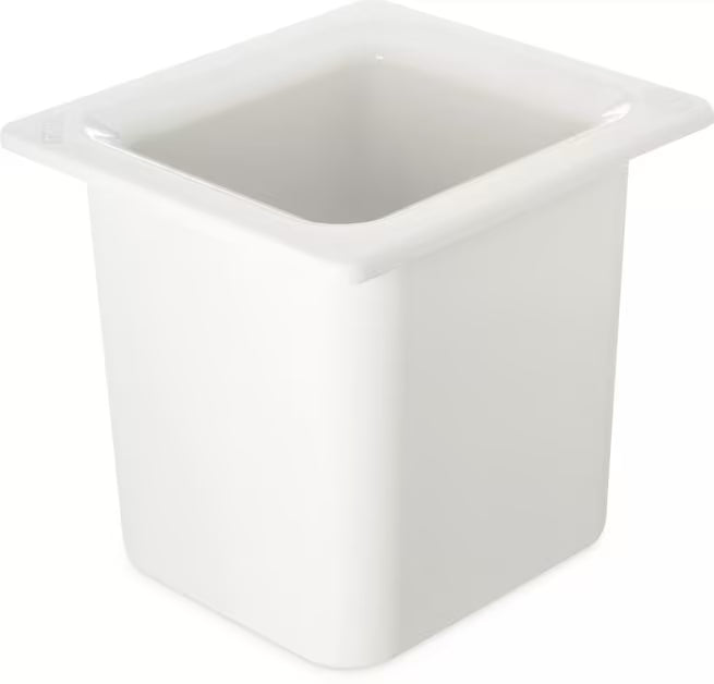Keep cold foods safely chilled with the One Sixth Size White Coldmaster Deep Food Pan 1 Quart CM110502. This insulated gel filled food pan maintains temperatures for up to 8 hours without ice and is ideal for condiments, toppings, sauces, salad bars, restaurants, buffets, and commercial kitchens.