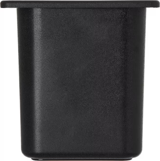 Keep cold foods safely chilled with the One Sixth Size Black Coldmaster Deep Food Pan 1 Quart CM110503. This insulated gel filled food pan maintains temperatures for up to 8 hours without ice and is ideal for condiments, toppings, sauces, salad bars, restaurants, buffets, and commercial kitchens.