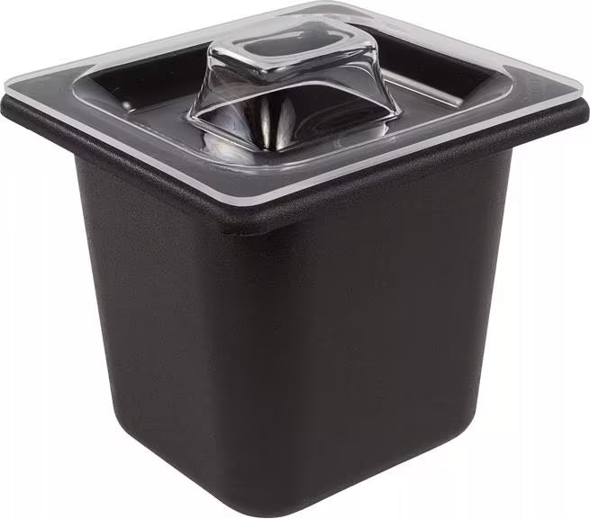 Protect chilled foods with the Clear Coldmaster Food Pan Lid One Sixth Size CM112807. This dishwasher safe lid provides full coverage, a molded handle for easy removal and a secure fit for Coldmaster one sixth size food pans.
