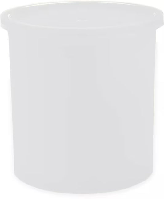 Serve condiments, sauces and sides with the 1.2 Quart White Classic Crock with Lid 030102. Durable SAN construction resists staining, breaking, chipping and scuffing while the included translucent snap on lid provides convenient coverage.