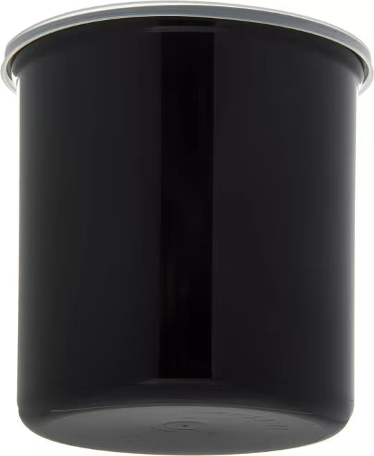 Serve condiments, sauces and sides with the 2.7 Quart Black Classic Crock with Lid 030203. Durable SAN construction resists staining, breaking, chipping and scuffing while the included translucent snap on lid provides convenient coverage.