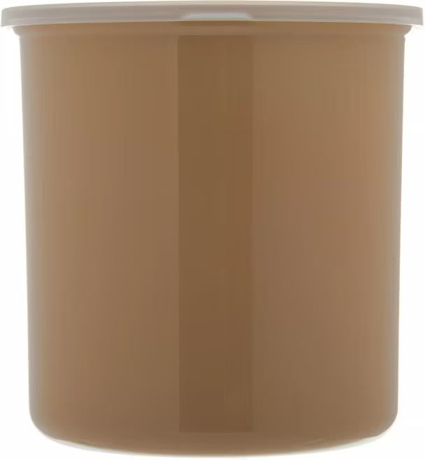 Serve condiments, sauces and sides with the 2.7 Quart Beige Classic Crock with Lid 030206. Durable SAN construction resists staining, breaking, chipping and scuffing while the included translucent snap on lid provides convenient coverage.
