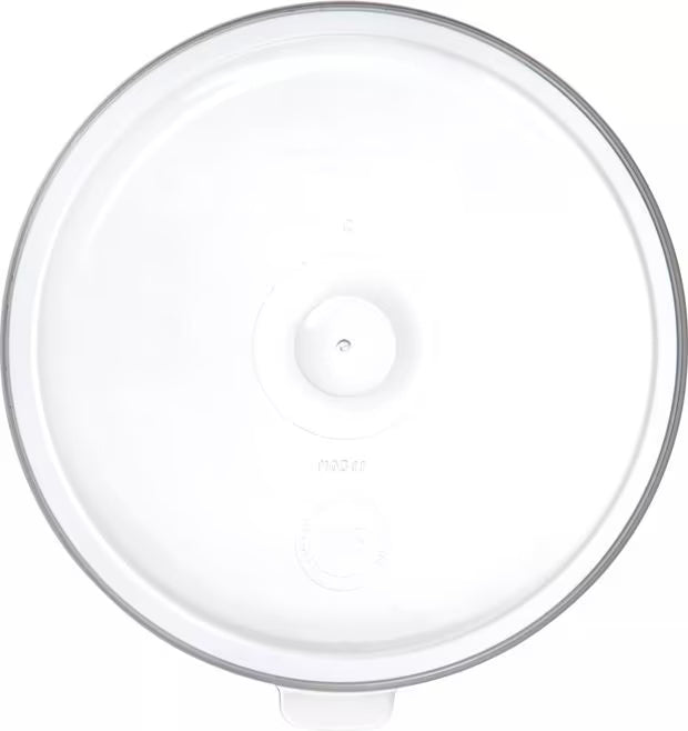 Replace worn or missing crock lids with the Translucent Replacement Lid 031130. Designed to fit 0300, 0301 and 0341 crocks, this durable SAN snap on lid offers excellent chemical and scuff resistance for commercial foodservice use.
