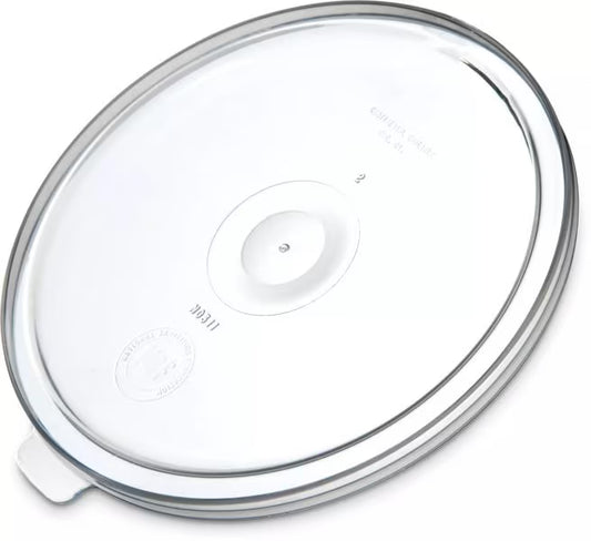 Replace worn or missing crock lids with the Translucent Replacement Lid 031130. Designed to fit 0300, 0301 and 0341 crocks, this durable SAN snap on lid offers excellent chemical and scuff resistance for commercial foodservice use.