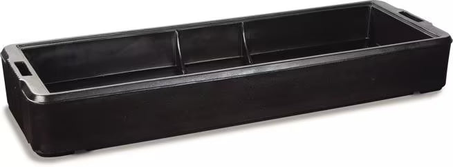 Serve chilled foods with the 72 x 24.25 x 9.75 Inch Black Six Star Basin Only 660303. Thick polyurethane foam insulation helps hold ice for hours while the durable polyethylene basin accommodates food pans up to 6 inches deep.