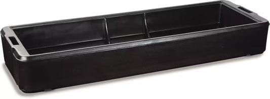 Serve chilled foods with the 72 x 24.25 x 9.75 Inch Black Six Star Basin Only 660303. Thick polyurethane foam insulation helps hold ice for hours while the durable polyethylene basin accommodates food pans up to 6 inches deep.