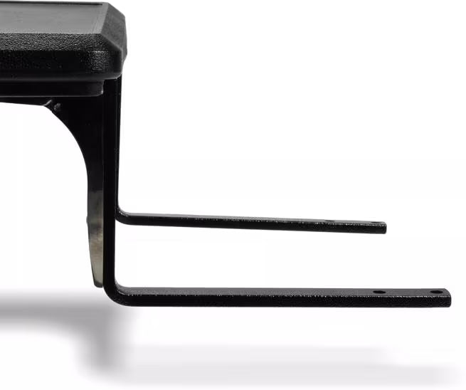 Expand your Six Star food bar with the 16 x 20.5 Inch Black Six Star End Shelf 662503. Durable polyethylene construction, easy assembly and a scratch resistant textured finish provide convenient additional serving space.