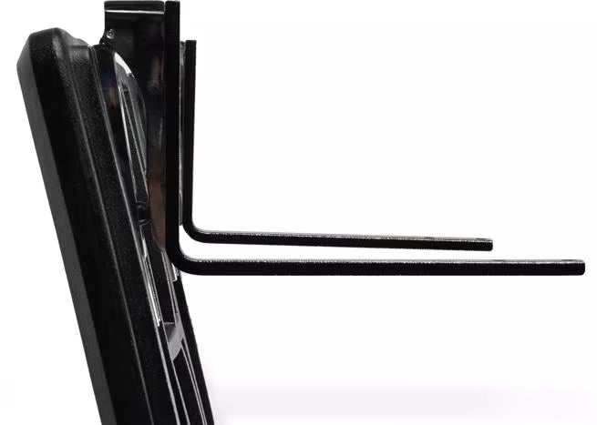 Expand your Six Star food bar with the 16 x 20.5 Inch Black Six Star End Shelf 662503. Durable polyethylene construction, easy assembly and a scratch resistant textured finish provide convenient additional serving space.