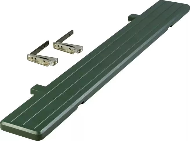 Expand your serving area with the 6 Foot Forest Green Maximizer Tray Slide 772108. Durable polyethylene construction provides additional space for trays and serving essentials on compatible commercial food bars.