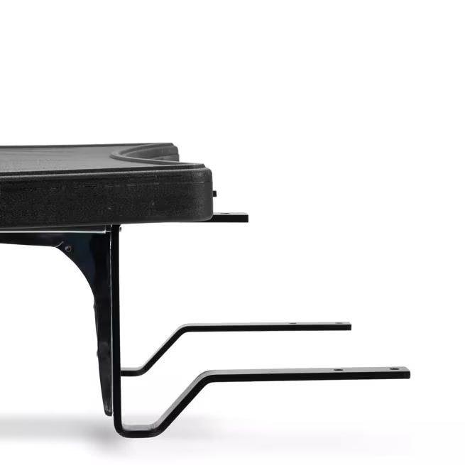 Expand your Maximizer food bar with the 17.5 x 25 Inch Black End Shelf 772503. Durable polyethylene construction provides convenient additional space for trays, plates and serving essentials.