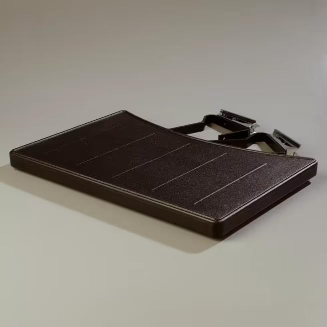 Expand your Maximizer food bar with the 17.5 x 25 Inch Black End Shelf 772503. Durable polyethylene construction provides convenient additional space for trays, plates and serving essentials.