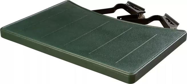 Expand your Maximizer food bar with the 17.5 x 25 Inch Forest Green End Shelf 772508. Durable polyethylene construction provides convenient additional space for trays, plates and serving essentials.