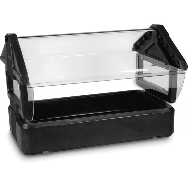 Serve chilled foods with the 4 x 2 x 2 Foot Black Six Star Tabletop Food Bar 660003. Features durable polyethylene construction, polyurethane foam insulation, a wide acrylic sneeze guard and capacity for food pans up to 6 inches deep.