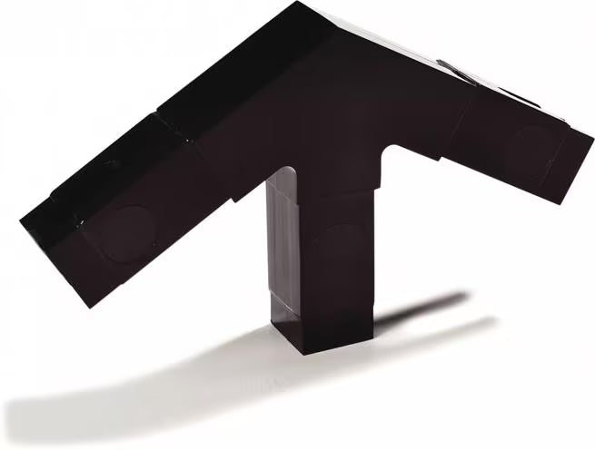 Maintain your Five Star Buffet Bar with the 1 Inch Black 60 Degree 3 Prong Sneeze Guard Assembly Blocks 900503. Designed to provide secure positioning and dependable support for compatible commercial sneeze guard systems.