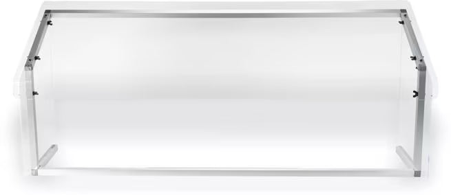 Protect displayed foods with the 60 Inch Clear Standard Single Sided Sneeze Guard 916007. Designed for compatible Five Star Buffet Bars with an 18 inch shield width and approximately 12 inch mounted depth.