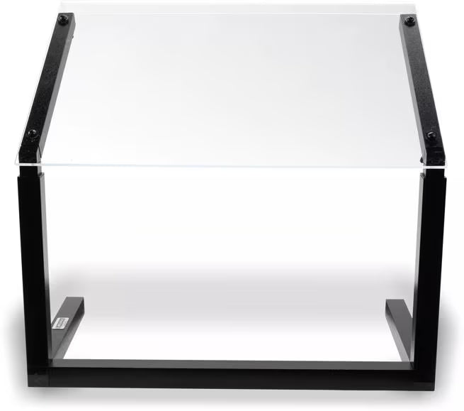Protect specialty buffet items with the 24 Inch Black Adjustable Single Sided Sneeze Guard 922403. Features an adjustable 11.25 to 17.25 inch opening height and a 32°F to 180°F temperature range.