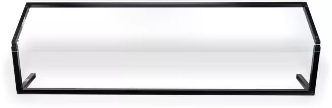 Protect displayed foods with the 73-1/4 Inch Black Adjustable Single Sided Sneeze Guard 927203. Designed for compatible Five Star Buffet Bars with an adjustable opening height from 11.25 to 17.25 inches.