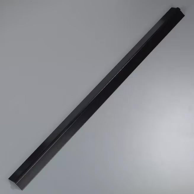 Support your Five Star Buffet Bar sneeze guard with the 4 Foot Black Standard Sneeze Guard Ridge Channel 964503. Designed for compatible suspended sneeze guard installations in commercial foodservice environments.