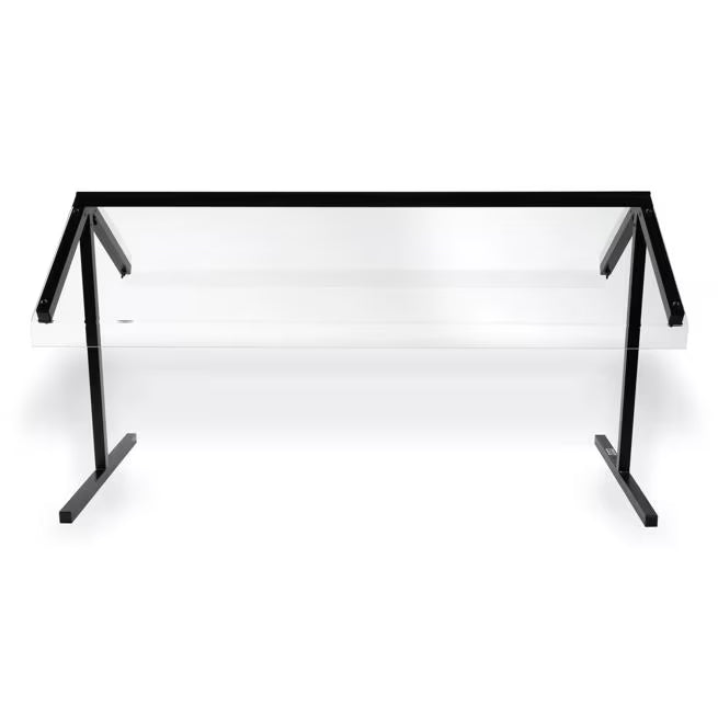 Protect both sides of your buffet with the 48 Inch Black Standard Double Sided Sneeze Guard 971003. Designed for compatible Five Star Buffet Bars with a 15.5 inch front shield clearance.