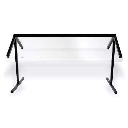 Protect both sides of your buffet with the 48 Inch Black Standard Double Sided Sneeze Guard 971003. Designed for compatible Five Star Buffet Bars with a 15.5 inch front shield clearance.