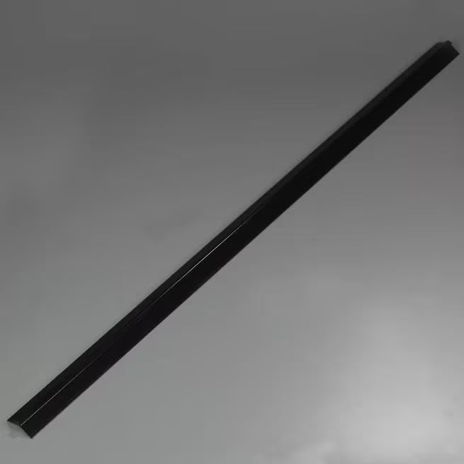 Support your Five Star Buffet Bar sneeze guard with the 6 Foot Black Standard Sneeze Guard Ridge Channel 967503. Designed for compatible suspended sneeze guard installations and commercial foodservice applications.