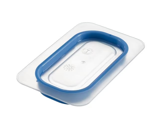 Keep food fresh with the GN 1/6 Size Clear Polypropylene Airtight Lid 09852. Features a rubber seal, spill-proof design and GastroNorm sizing for secure commercial food storage.