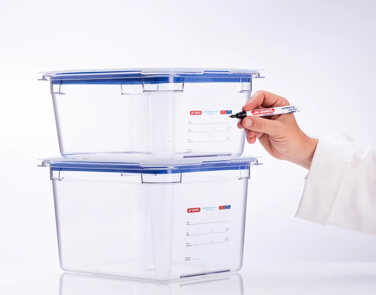 GN 1/2 Size Clear Polypropylene Airtight Lid 09855 6/Pack