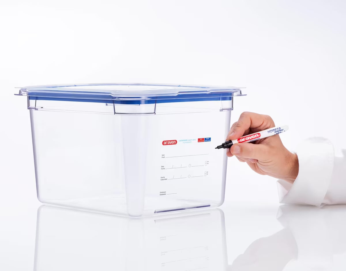 GN 1/2 Size Clear Polypropylene Airtight Lid 09855 6/Pack