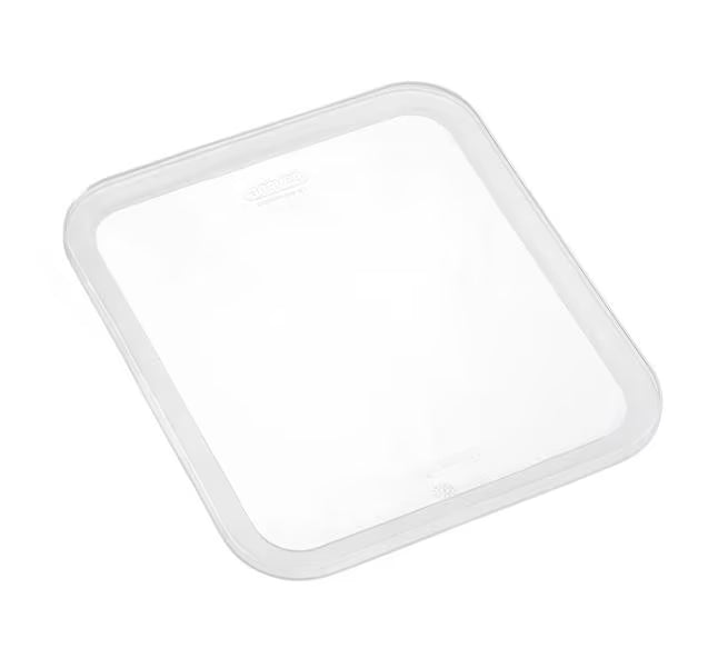 Preserve food freshness with the GN 1/2 Size Clear Silicone Food Pan Lid 91815. Airtight and flexible with clear visibility, freezer safety to -40°F, microwave compatibility and oven safety up to 392°F.
