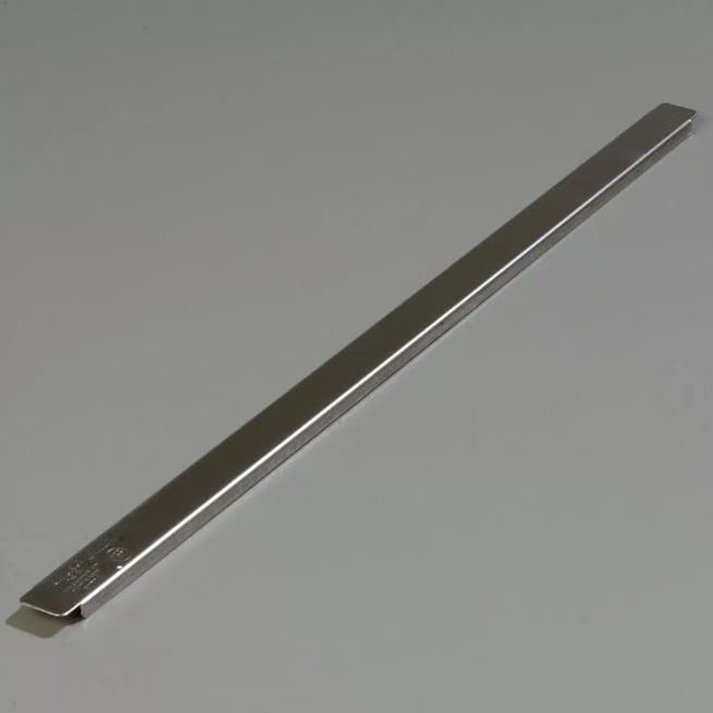 Support full-size food pans with the DuraPan Stainless Steel Steam Table Hotel Pan Adapter Bar 6070A. Features durable stainless steel construction, a 20.5 inch length, and a specific fit for full-size pans.
