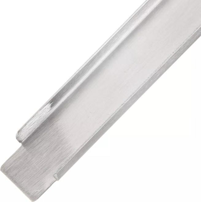 Support full-size food pans with the DuraPan Stainless Steel Steam Table Hotel Pan Adapter Bar 6071A. Features durable stainless steel construction, a 12.75 inch length, and a specific fit for full-size pans.