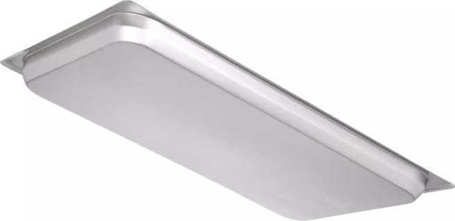 Prepare and serve food efficiently with the DuraPan Light Gauge Stainless Steel Steam Table Hotel Pan Full-Size 1 Inch Deep 607001. Features spoonable bottoms, freezer-to-oven versatility, and Coldmaster compatibility.