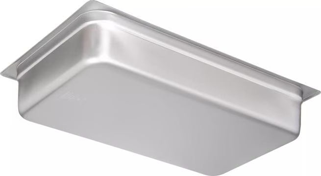 Prepare and serve food efficiently with the DuraPan Light Gauge Stainless Steel Steam Table Hotel Pan Full-Size 4 Inch Deep 607004. Features spoonable bottoms, freezer-to-oven versatility, and Coldmaster compatibility.