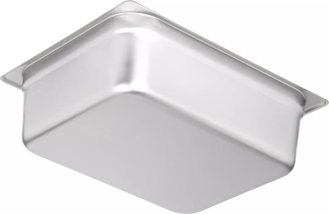 Prepare and serve food efficiently with the DuraPan Light Gauge Stainless Steel Steam Table Hotel Pan 1/2 Size 4 Inch Deep 607124. Features spoonable bottoms, freezer-to-oven versatility, and Coldmaster compatibility.