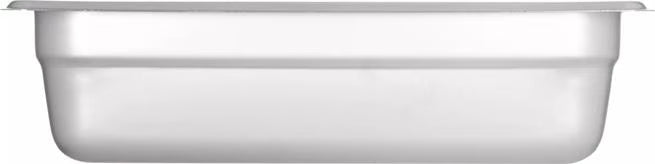 Prepare and serve food efficiently with the DuraPan Light Gauge Stainless Steel Steam Table Hotel Pan 1/4 Size 2.5 Inch Deep 607142. Features spoonable bottoms, freezer-to-oven versatility, and Coldmaster compatibility.