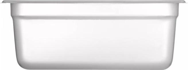 Prepare and serve food efficiently with the DuraPan Light Gauge Stainless Steel Steam Table Hotel Pan 1/4 Size 4 Inch Deep 607144. Features spoonable bottoms, freezer-to-oven versatility, and Coldmaster compatibility.