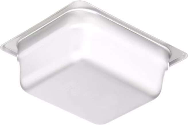 Prepare and serve food efficiently with the DuraPan Light Gauge Stainless Steel Steam Table Hotel Pan 1/6 Size 2.5 Inch Deep 607162. Features spoonable bottoms, freezer-to-oven versatility, and Coldmaster compatibility.