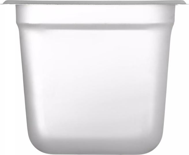 Prepare and serve food efficiently with the DuraPan Light Gauge Stainless Steel Steam Table Hotel Pan 1/6 Size 6 Inch Deep 607166. Features spoonable bottoms, freezer-to-oven versatility, and Coldmaster compatibility.