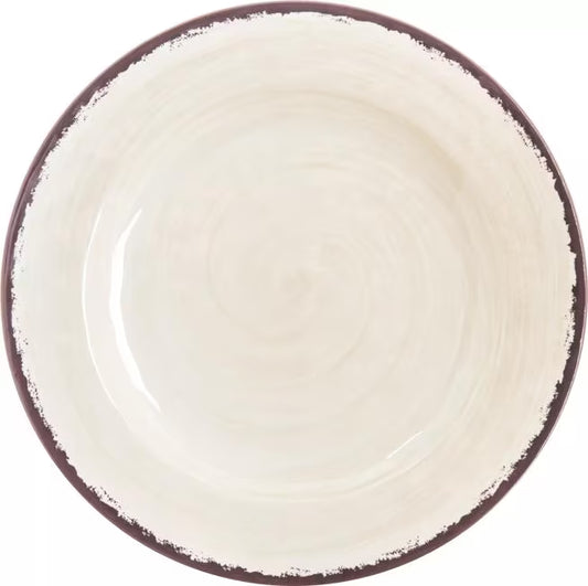 7 Inch Sweet Cream Melamine Bread and Butter Plate with commercial grade, break resistant construction. Ideal for serving bread, pastries, desserts, and appetizers in restaurants, catering, and home dining.