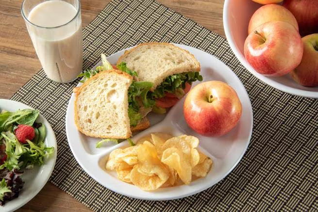 10 Inch White Melamine 3 Compartment Plate with break resistant, stain resistant construction. Dishwasher safe for restaurants, cafeterias, healthcare facilities, catering, and home dining.