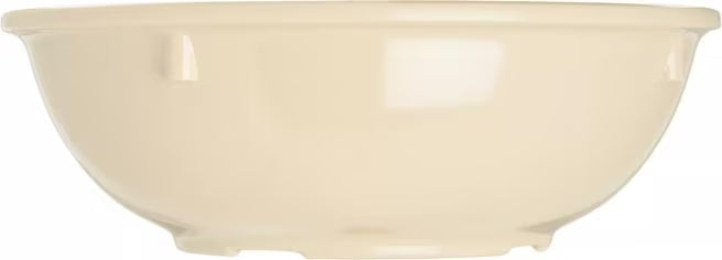 14 oz Tan Melamine Nappie Bowl with break resistant, stain resistant construction. Ideal for restaurants, cafeterias, catering, and home dining.
