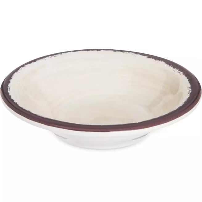 4.5 oz Sweet Cream Melamine Fruit Bowl with commercial grade, break resistant construction. Ideal for serving fruit, snacks, desserts, and side dishes in restaurants, catering, and home dining.