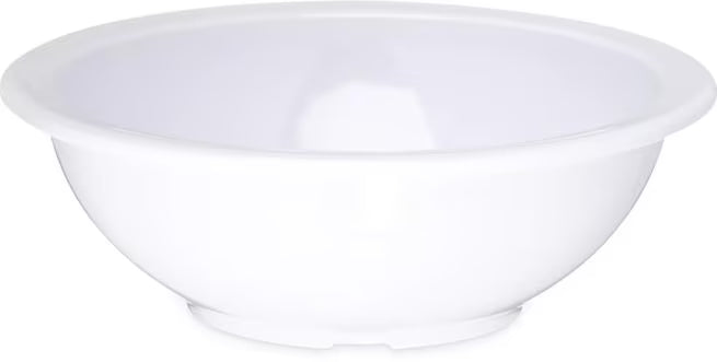 16 oz White Melamine Chowder Bowl with break resistant, stain resistant construction. Ideal for restaurants, cafeterias, catering, and home dining.