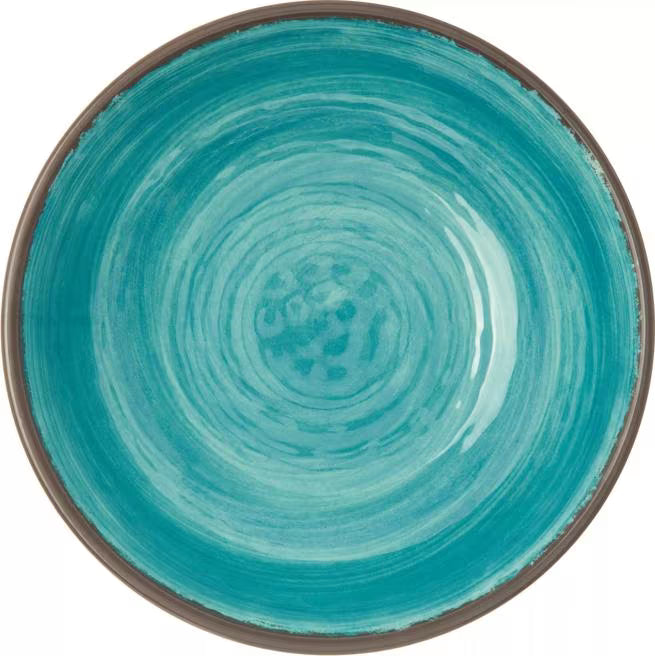 32 oz Aqua Melamine Cereal Bowl with commercial grade, break resistant construction. Ideal for serving cereal, soup, pasta, salads, and entrees in restaurants, catering, and home dining.