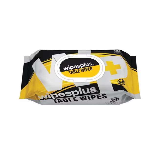 WipesPlus 90 Count Table Wipes Refill Pack provides fast and effective cleaning for dining tables, countertops and hard surfaces. Improve cleanliness and customer satisfaction in restaurants and foodservice facilities.
