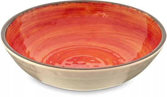 32 oz Fireball Melamine Cereal Bowl with commercial grade, break resistant construction. Ideal for serving cereal, soup, pasta, salads, and entrees in restaurants, catering, and home dining.