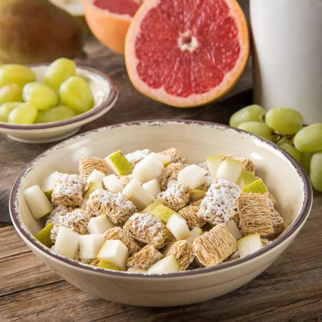 32 oz Sweet Cream Melamine Cereal Bowl with commercial grade, break resistant construction. Ideal for serving cereal, soup, pasta, salads, and entrees in restaurants, catering, and home dining.