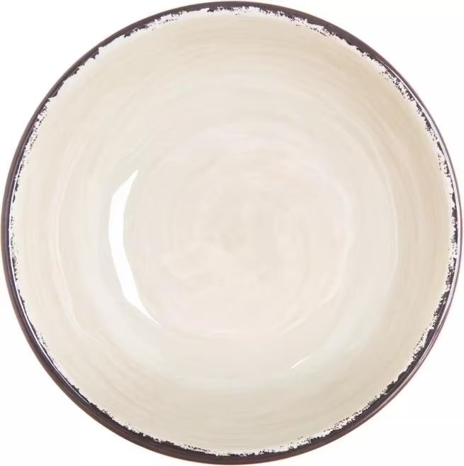 32 oz Sweet Cream Melamine Cereal Bowl with commercial grade, break resistant construction. Ideal for serving cereal, soup, pasta, salads, and entrees in restaurants, catering, and home dining.