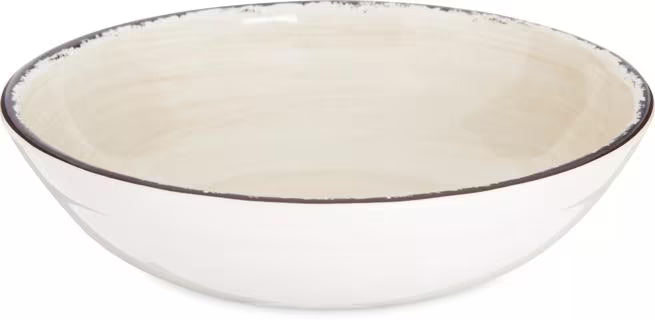 32 oz Sweet Cream Melamine Cereal Bowl with commercial grade, break resistant construction. Ideal for serving cereal, soup, pasta, salads, and entrees in restaurants, catering, and home dining.